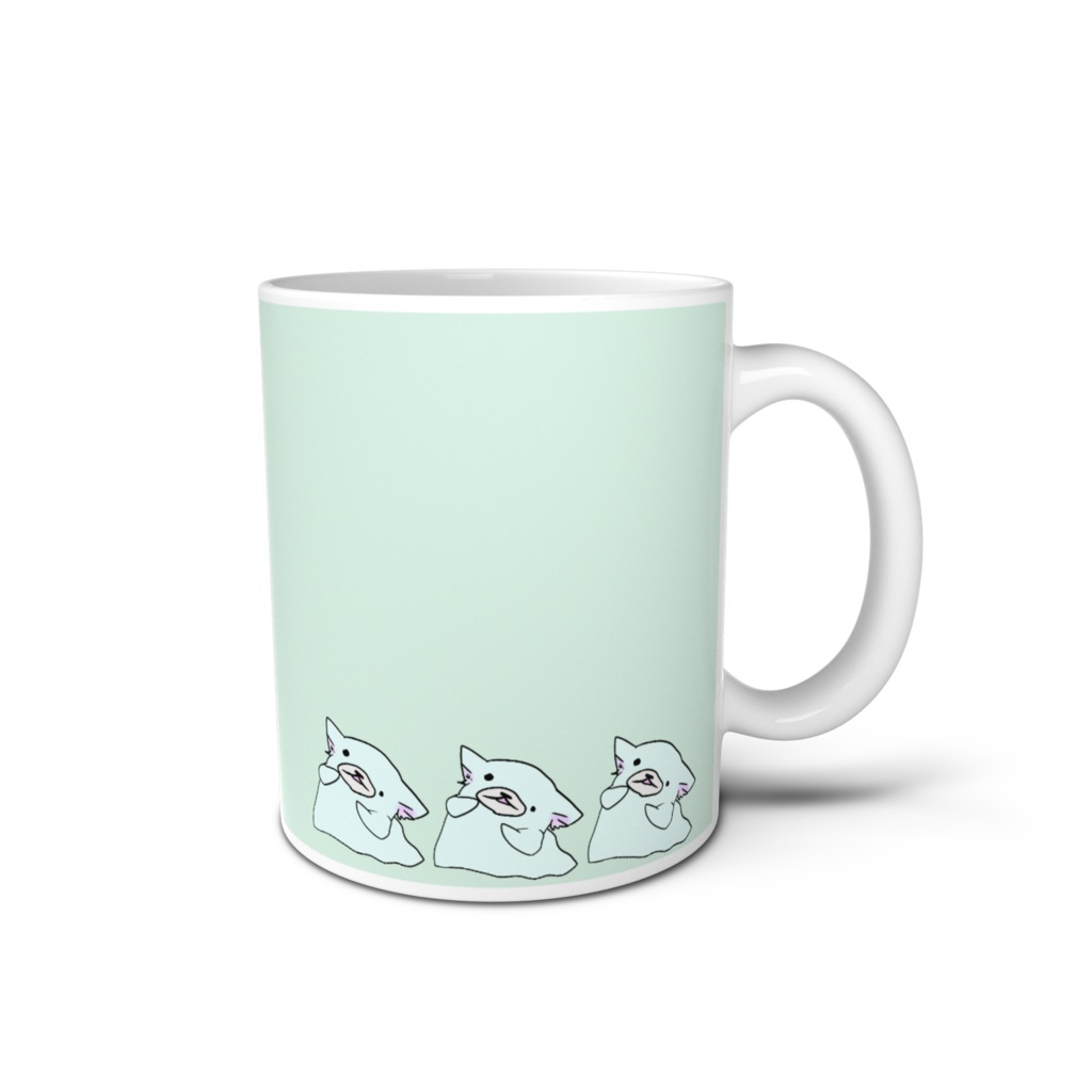 とろけんマグカップ クリームミントカラー