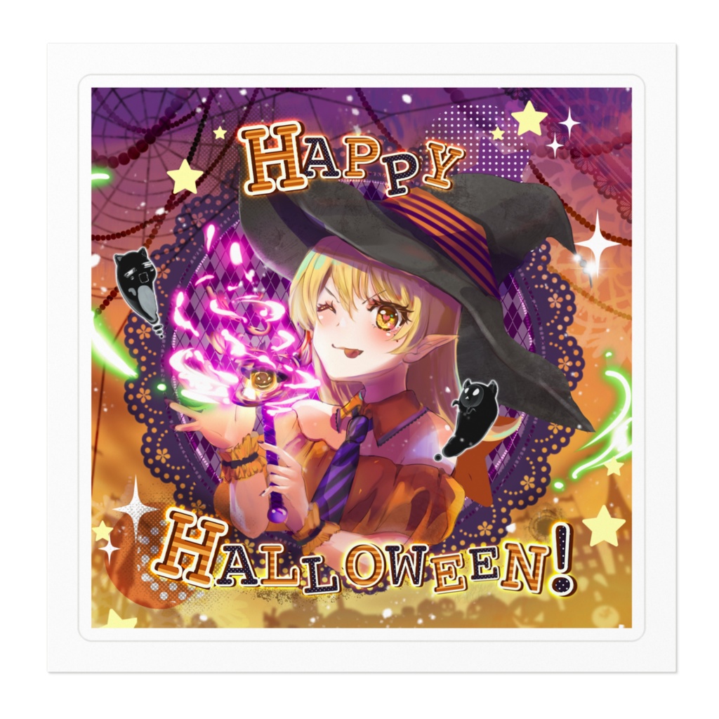 ステッカー:HAPPY🎃HALLOWEEN