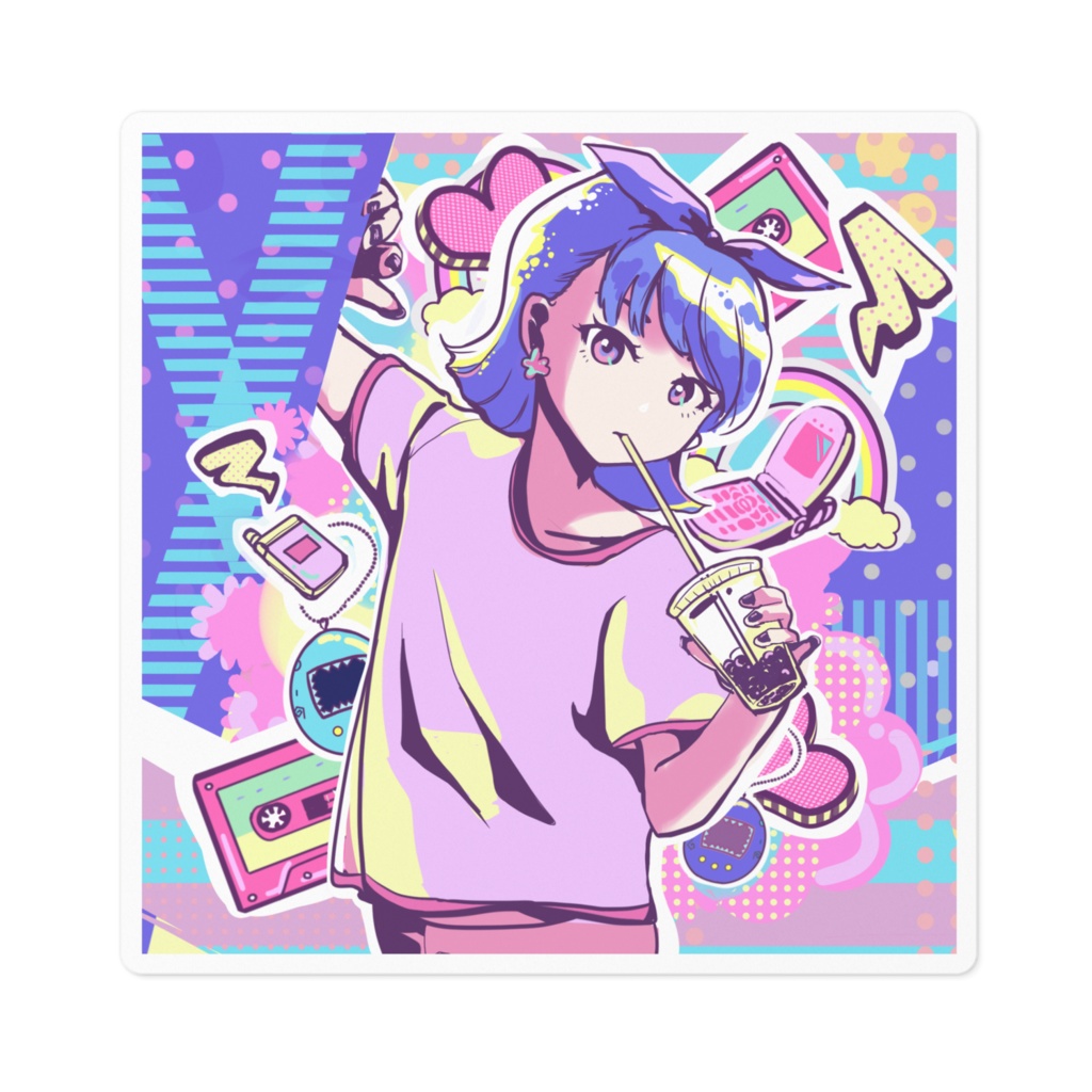 ステッカー：Retro🍬Poppin