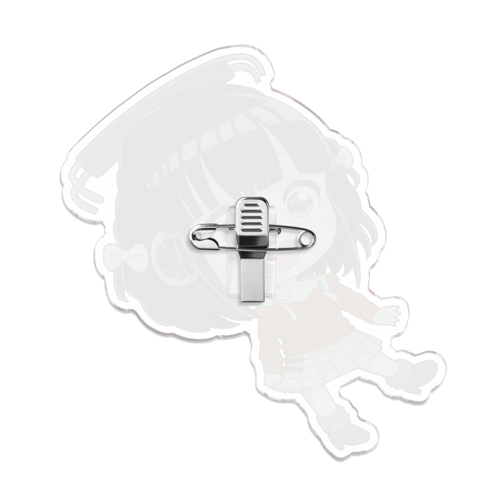 駅メモ 花畑もえ アクリルバッジ Xmasデートver.