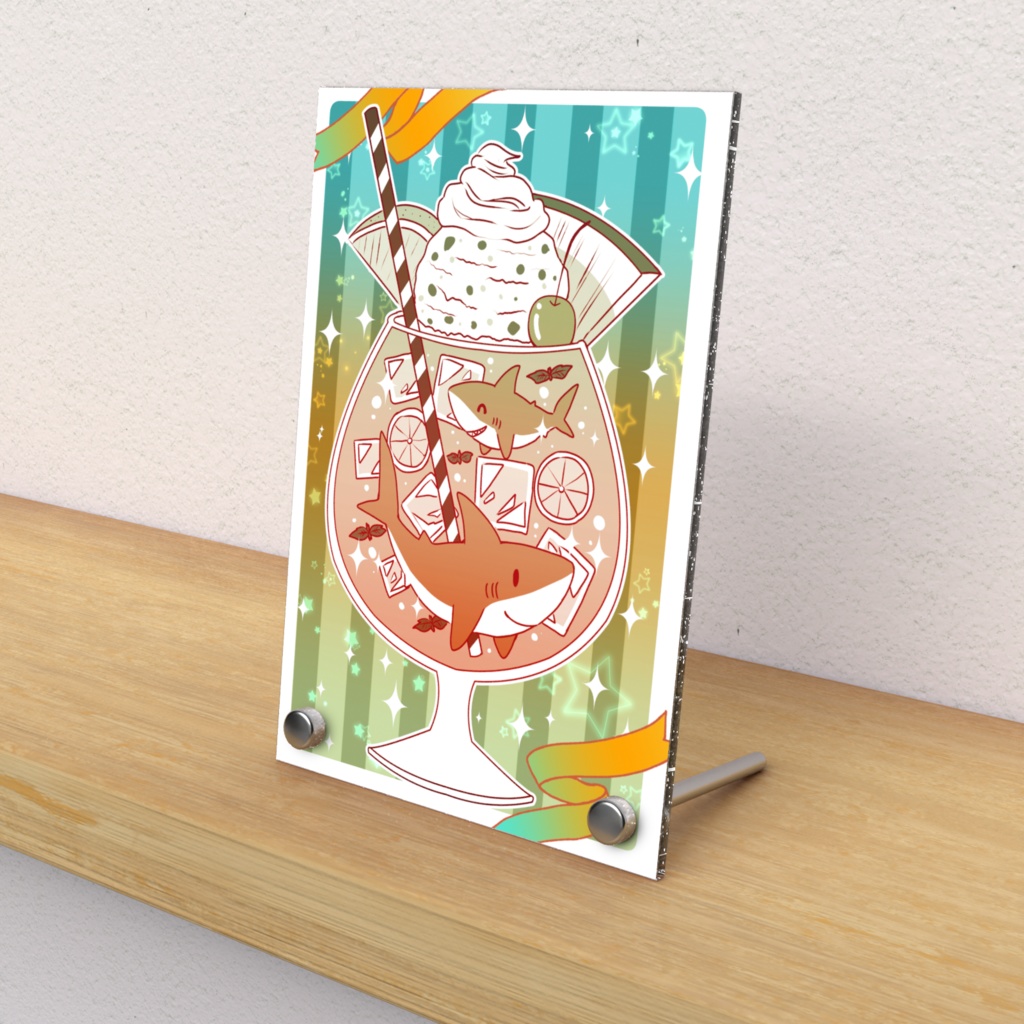 トロピカルソーダ×サメちゃんアクリルフォトパネル