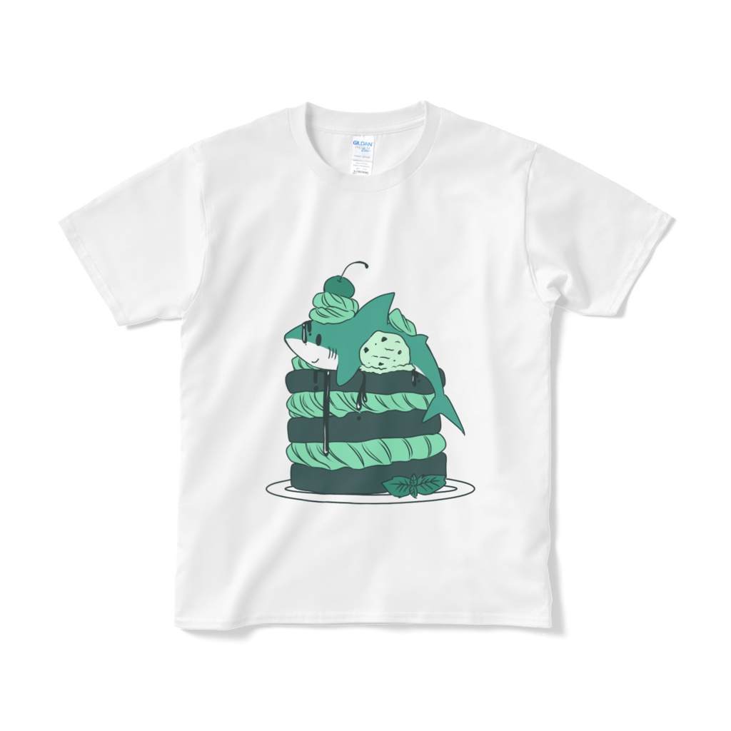 パンケーキ×サメちゃんTシャツ