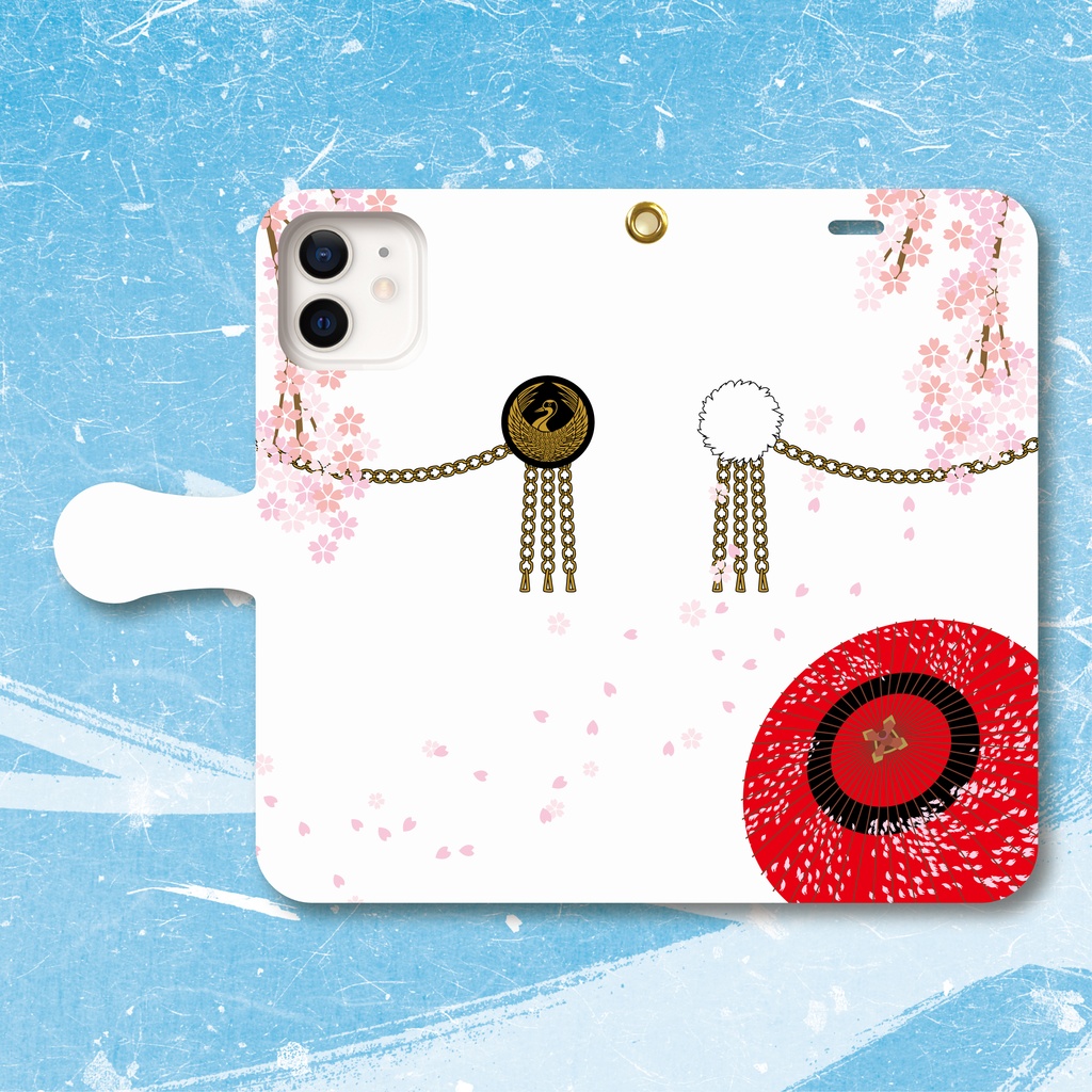 刀剣乱舞 鶴丸国永イメージ 手帳型スマホケース