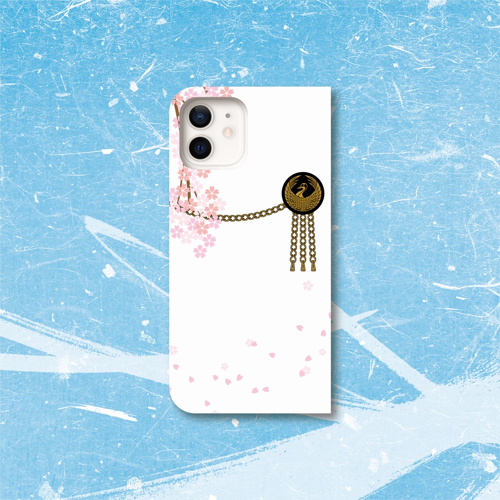 刀剣乱舞 鶴丸国永イメージ 手帳型スマホケース