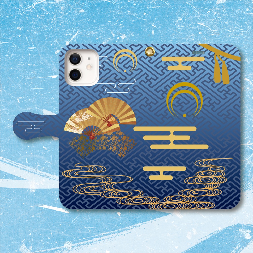 刀剣乱舞 三日月宗近イメージ 手帳型スマホケース