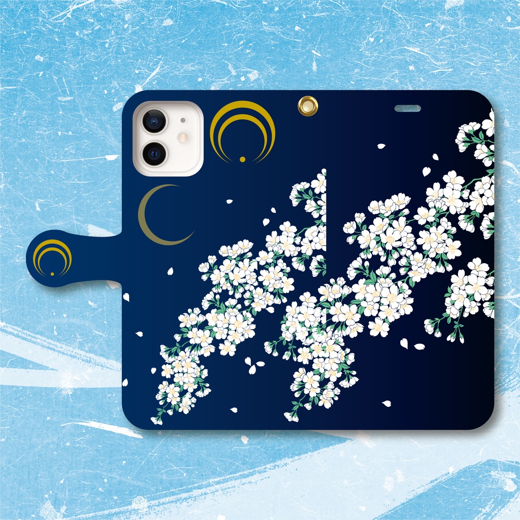 刀剣乱舞 三日月宗近イメージ 手帳型スマホケース