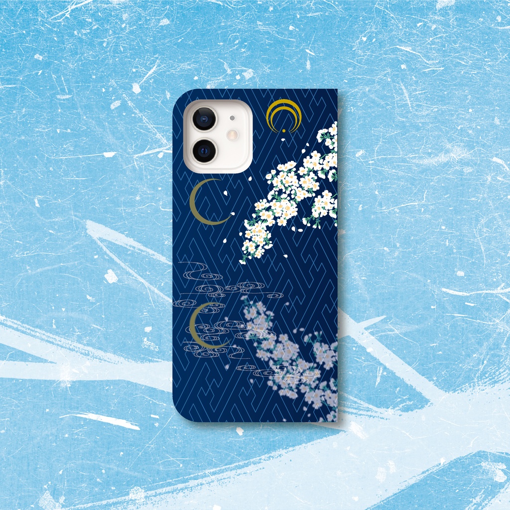 刀剣乱舞  三日月宗近イメージ 手帳型スマホケース