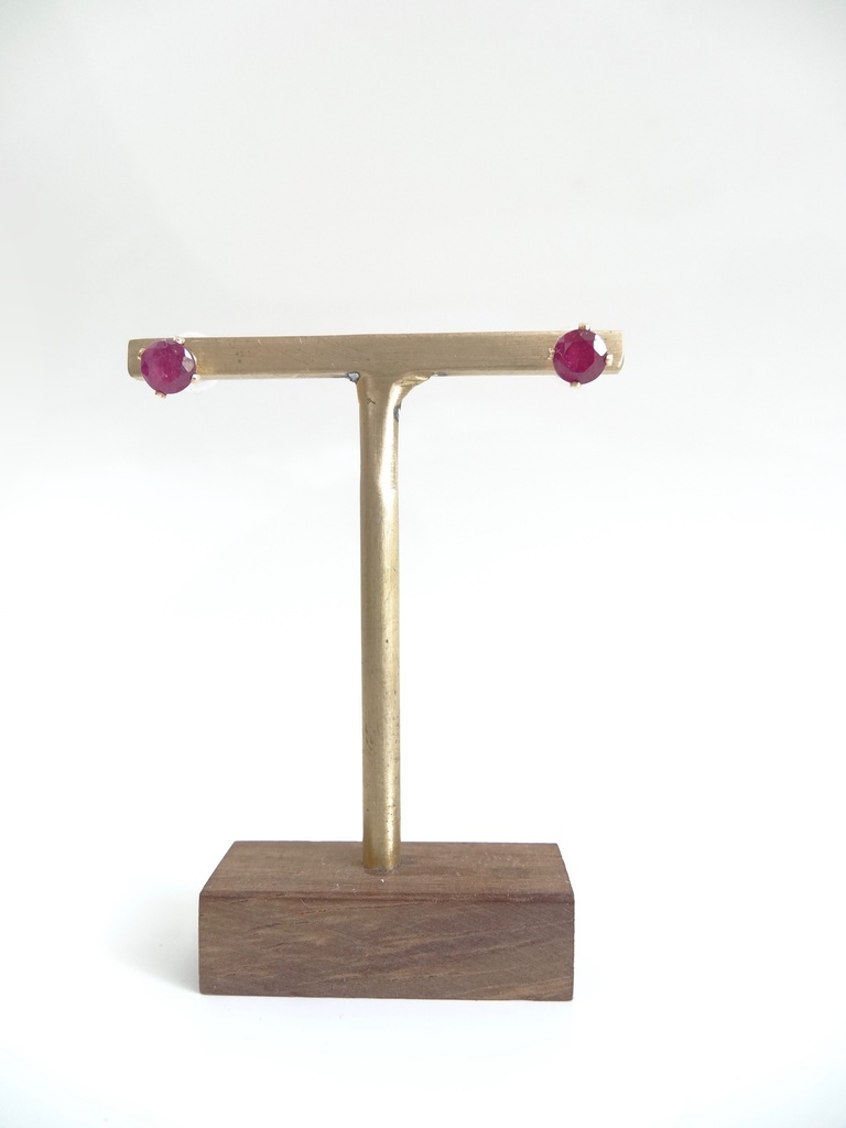 ルビー&K14gf 一粒ピアス