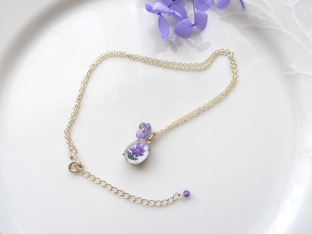 *ヴィンテージ* バルコニーフラワー 紫