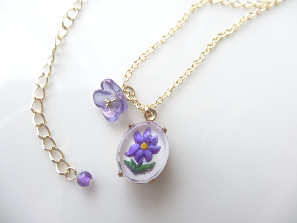 *ヴィンテージ* バルコニーフラワー 紫