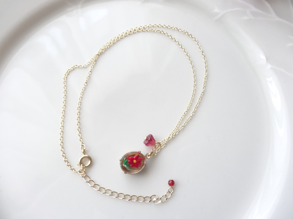 *ヴィンテージ* バルコニーフラワー 赤