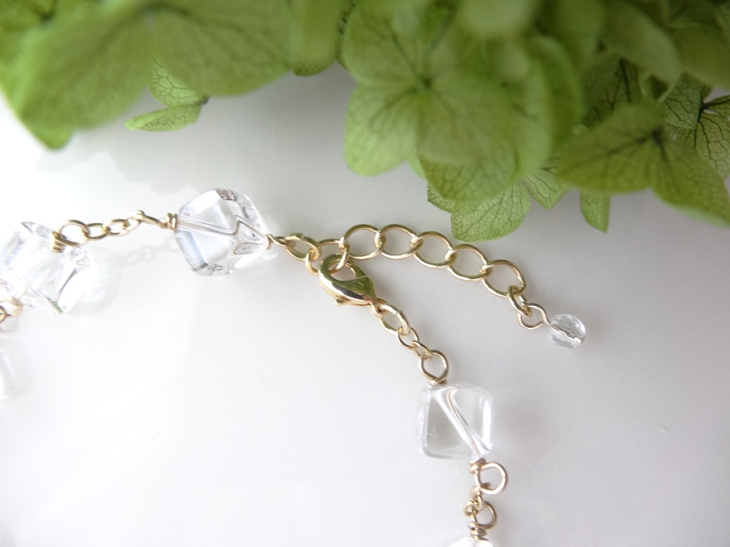 *天然水晶* セレストアイス ブレスレット