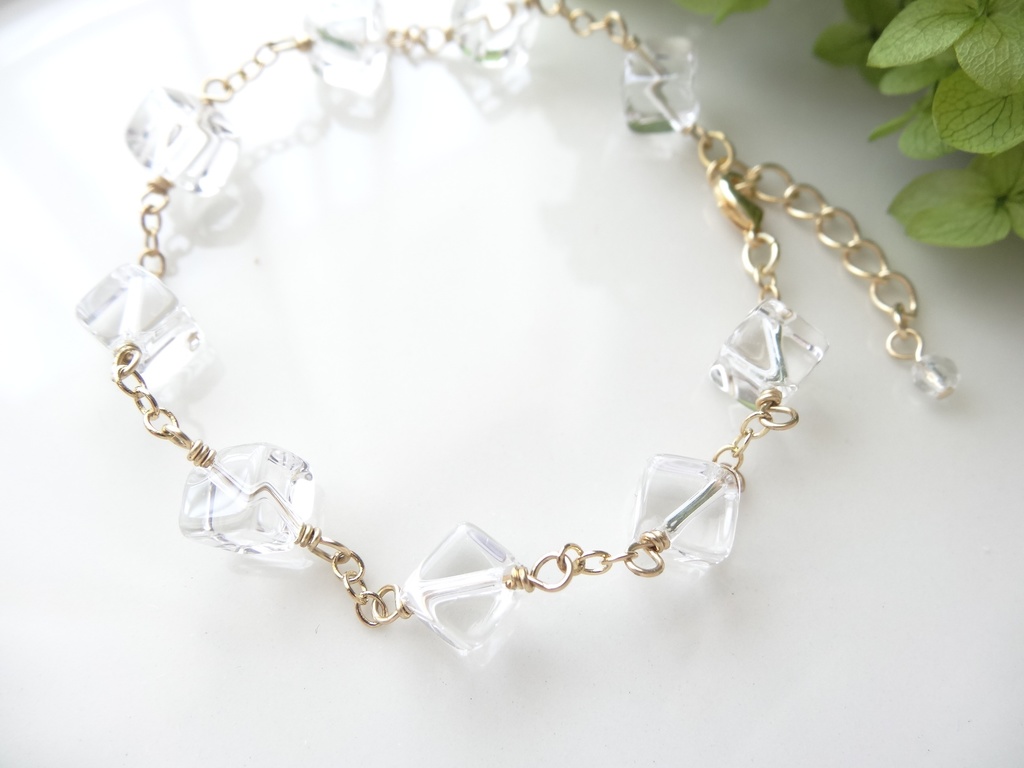 *天然水晶* セレストアイス ブレスレット