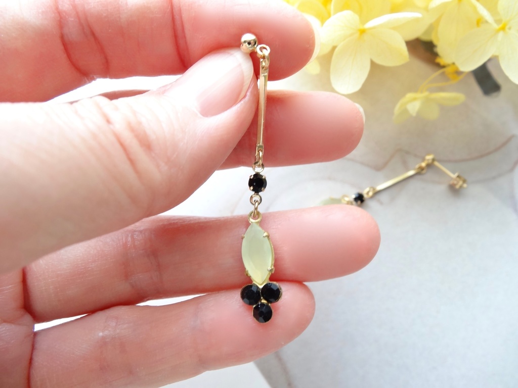 ❀髭切❀イメージピアス・ルミエール/パステルイエロー