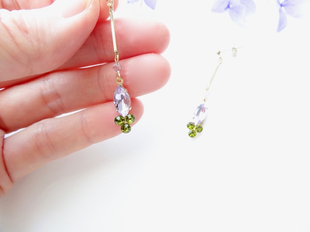 ❀へし切長谷部❀イメージピアス・ルミエール/ラベンダー