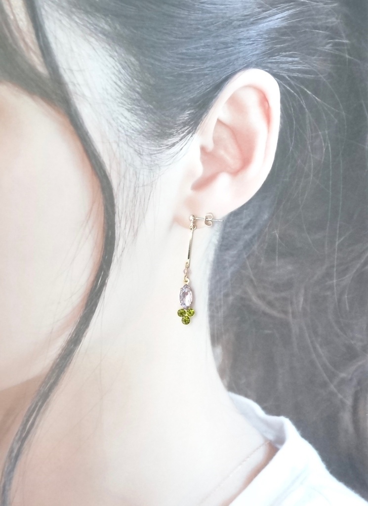 ❀へし切長谷部❀イメージピアス・ルミエール/ラベンダー