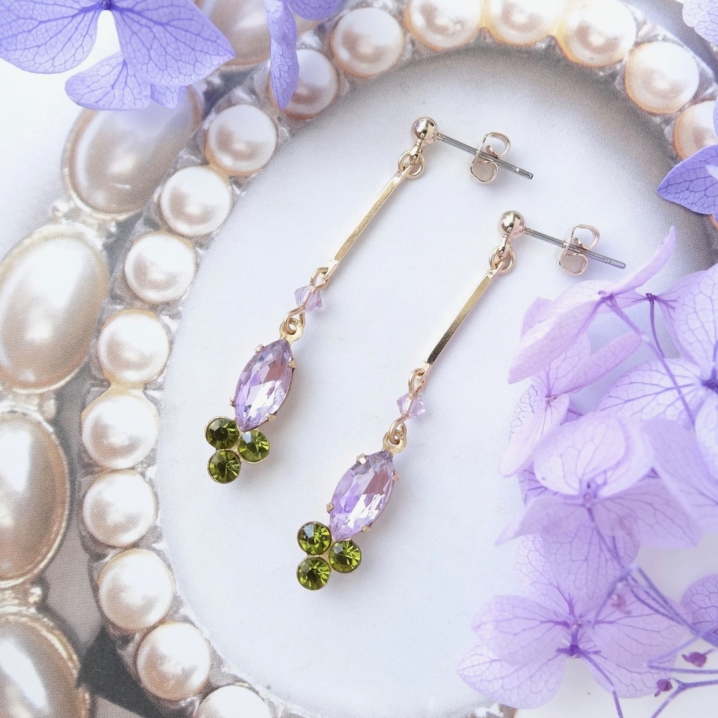 ❀へし切長谷部❀イメージピアス・ルミエール/ラベンダー