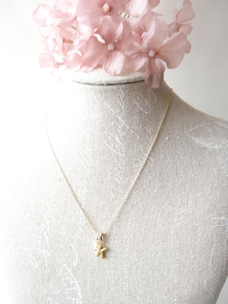 『K』イニシャルプチネックレス