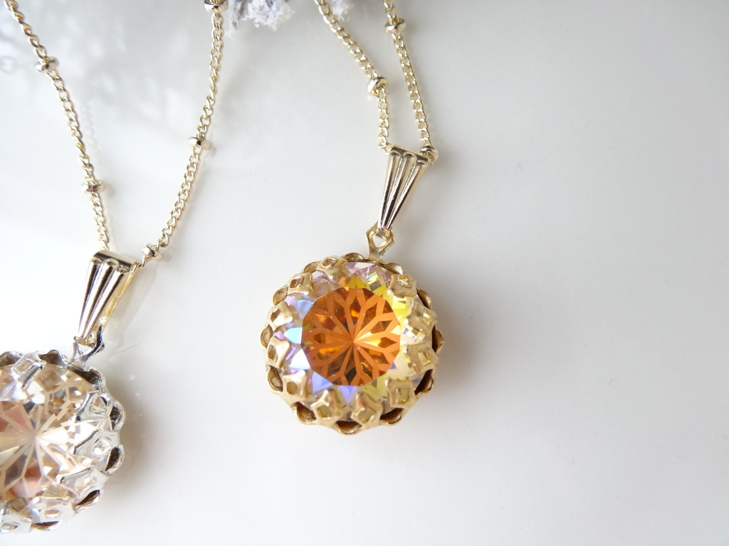 ステンドグラスフラワー・オレンジミックス