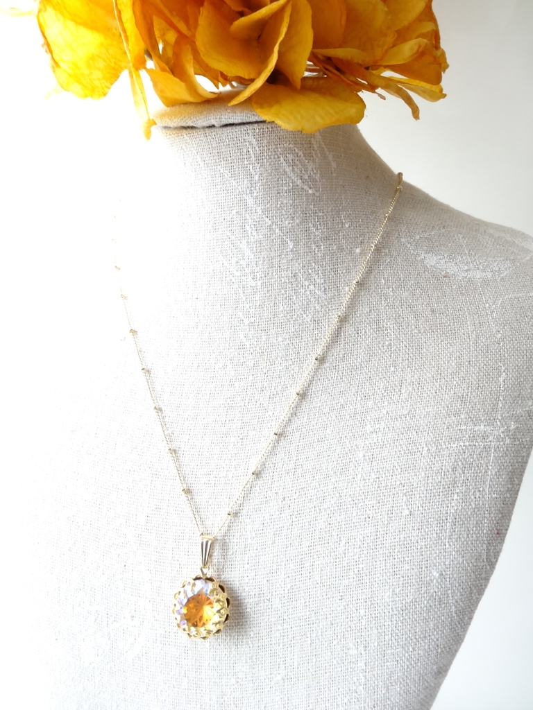 ステンドグラスフラワー・オレンジミックス