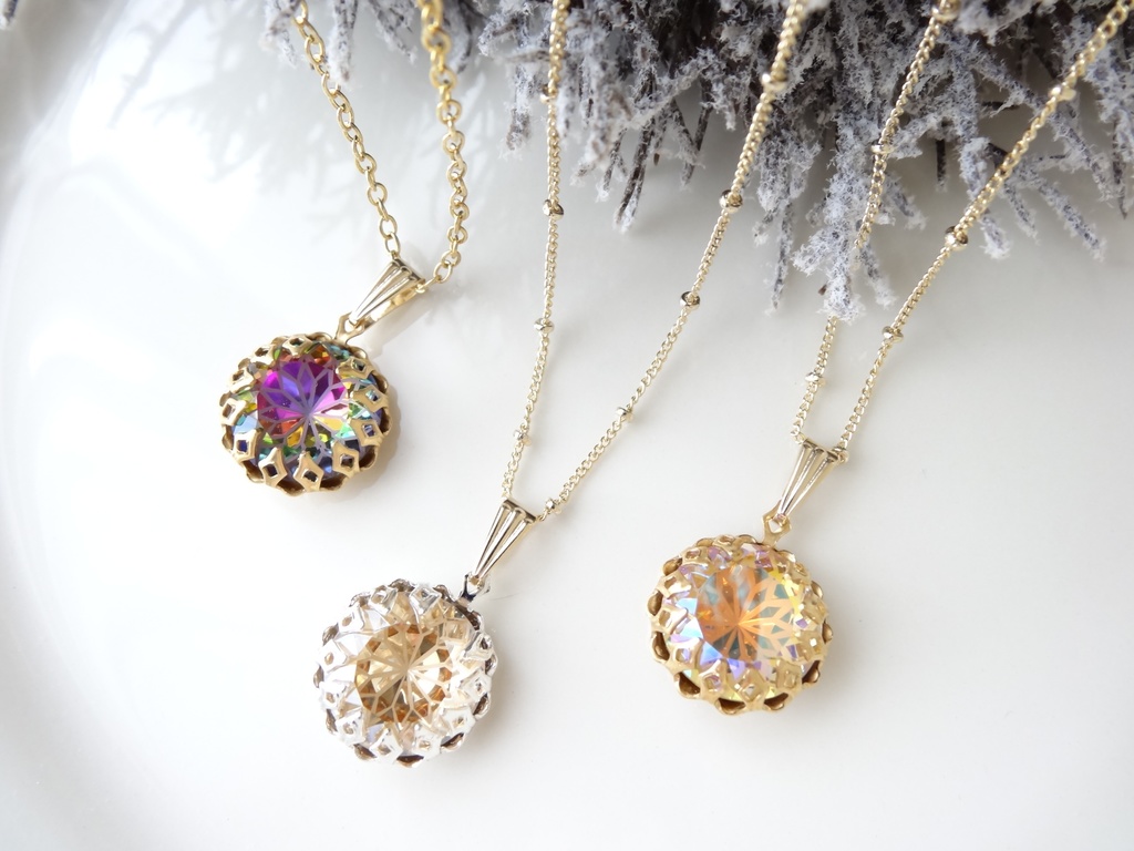 ステンドグラスフラワー・オレンジミックス