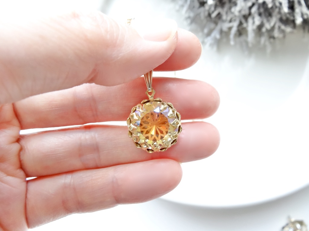 ステンドグラスフラワー・オレンジミックス