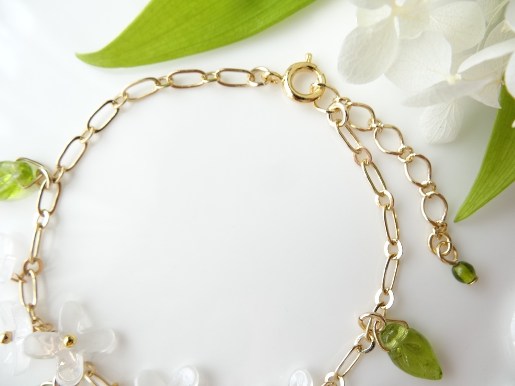 リラの花・花冠のブレスレット