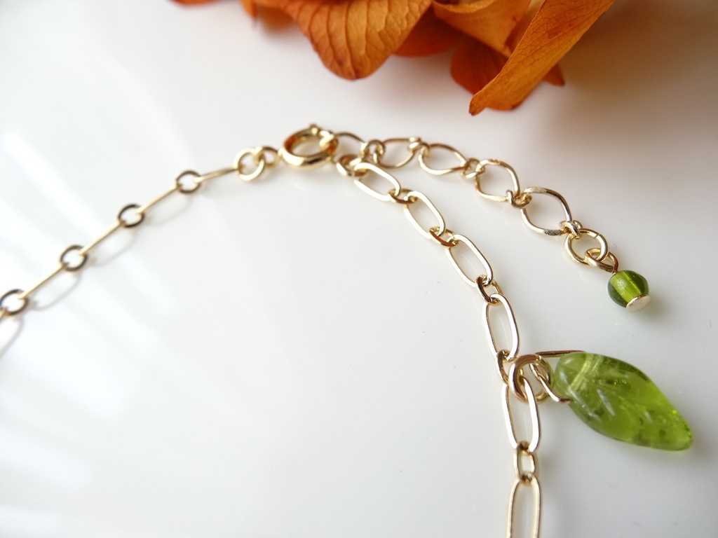 金木犀・花冠のブレスレット・ビターママレード