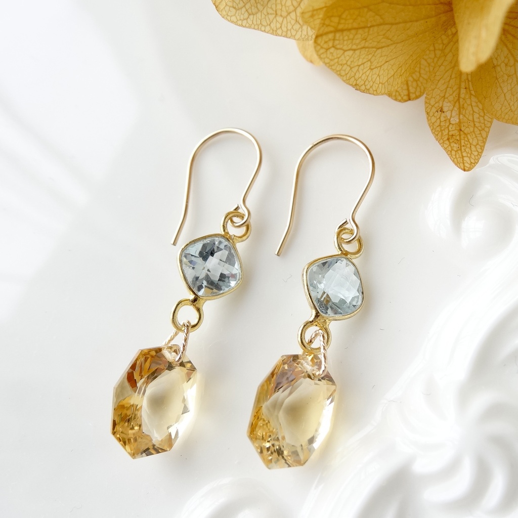 本物保証】 シトリン ピアス・イアリングトップ ピアス - rinsa.ca
