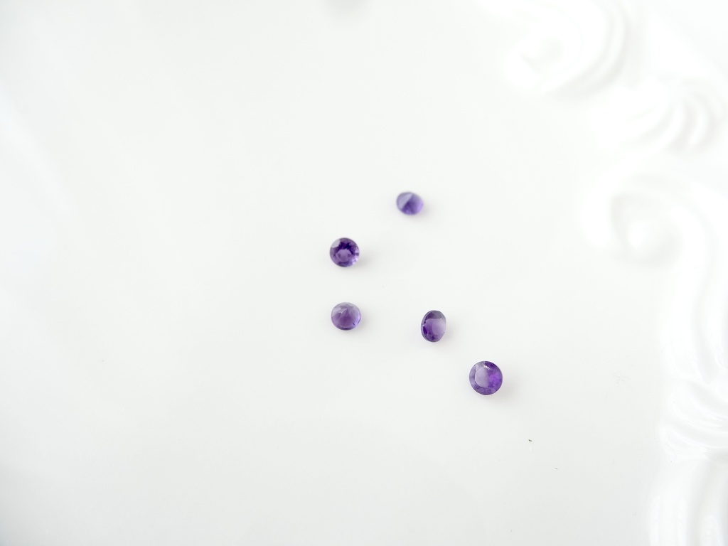 ★3mm★アメジスト&K14gf 一粒ピアス