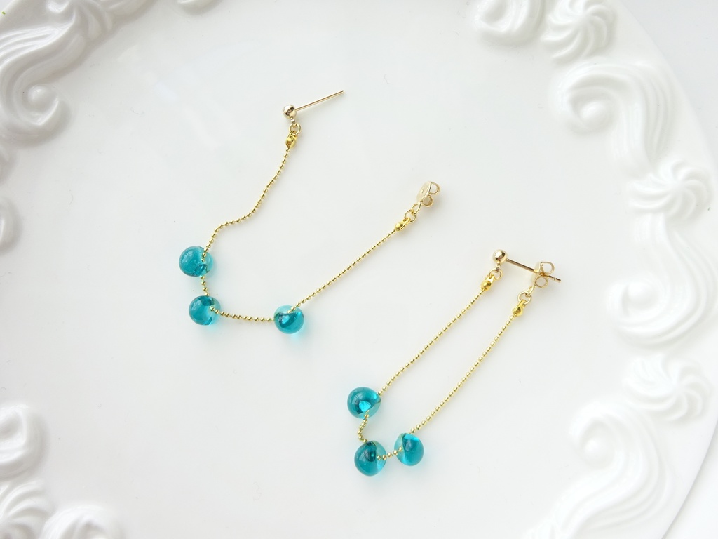 ラグーンドロップピアス