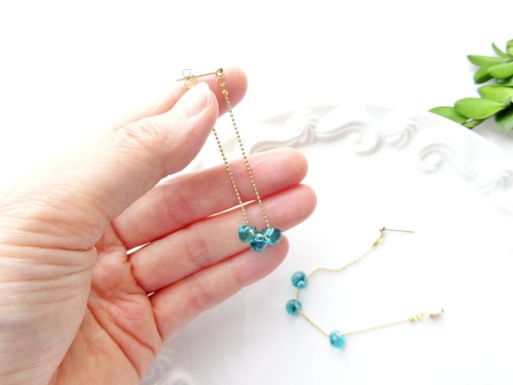 ラグーンドロップピアス