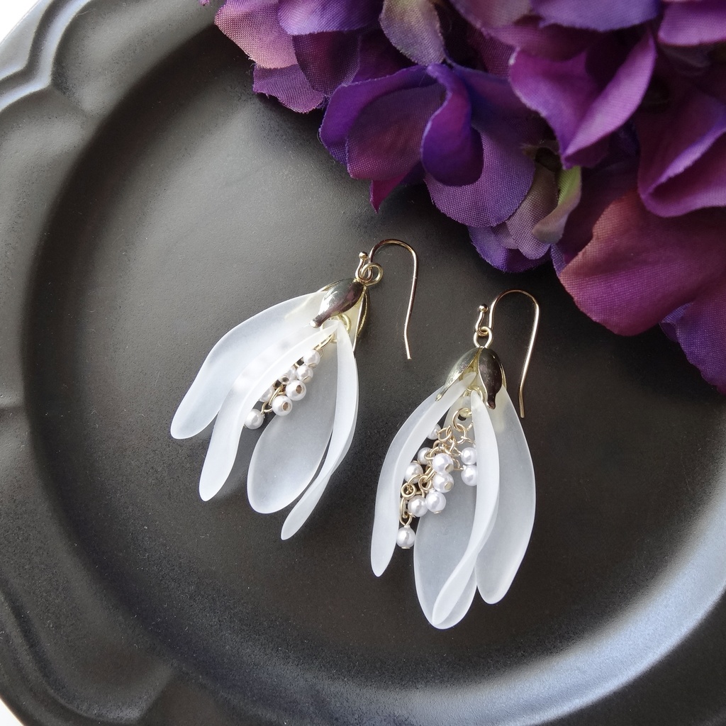 フロストスノードロップ(イヤリングOK)