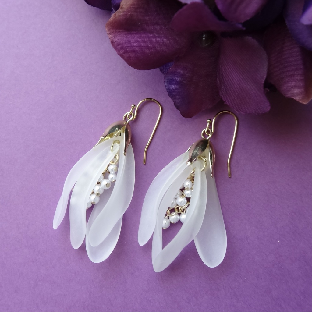 フロストスノードロップ(イヤリングOK)