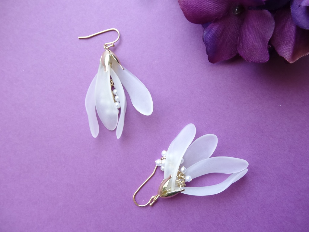 フロストスノードロップ(イヤリングOK)