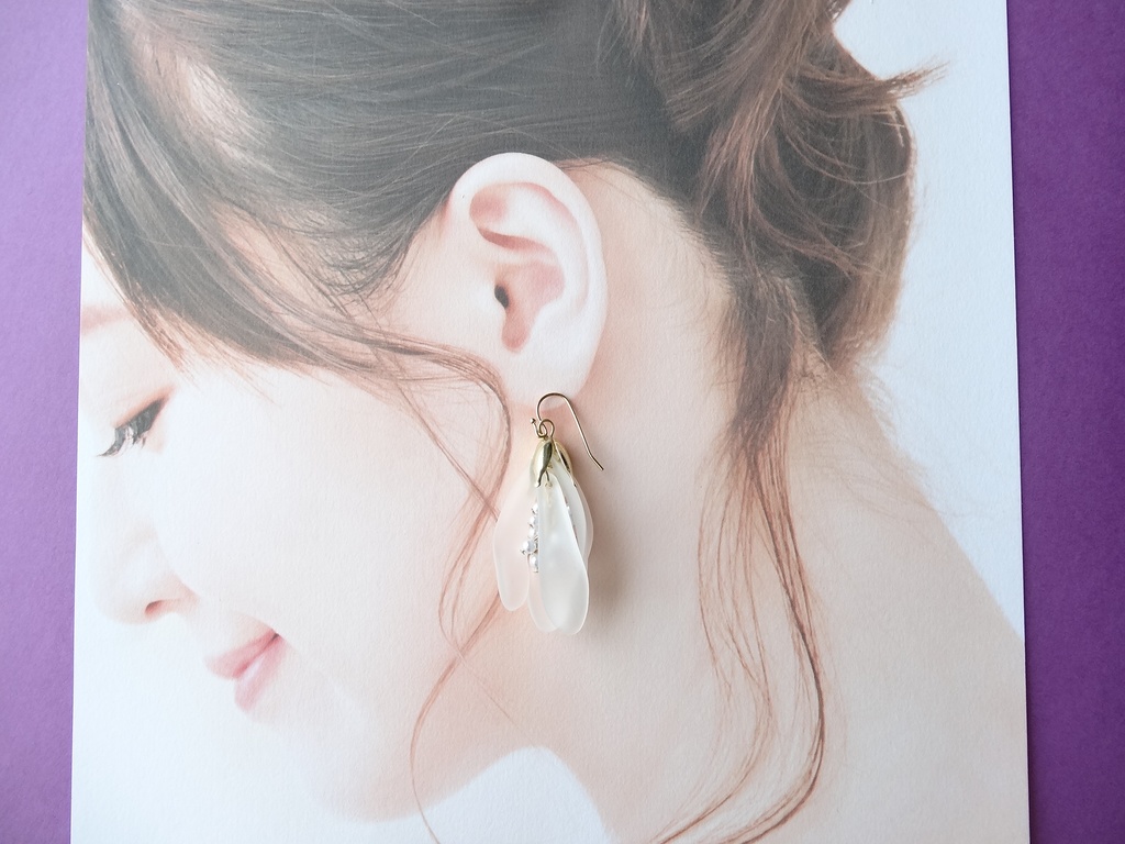 フロストスノードロップ(イヤリングOK)