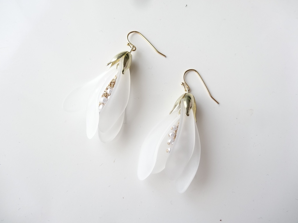 フロストスノードロップ(イヤリングOK)