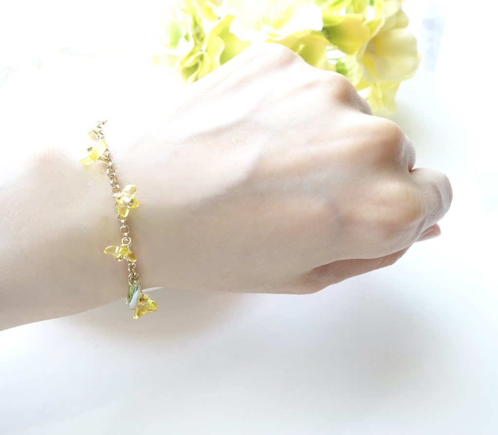 菜の花・花冠のブレスレット