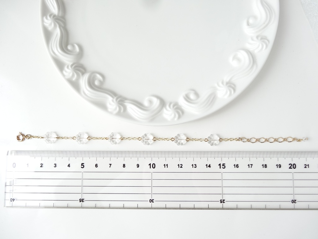 ひなぎくブレスレットークリアー