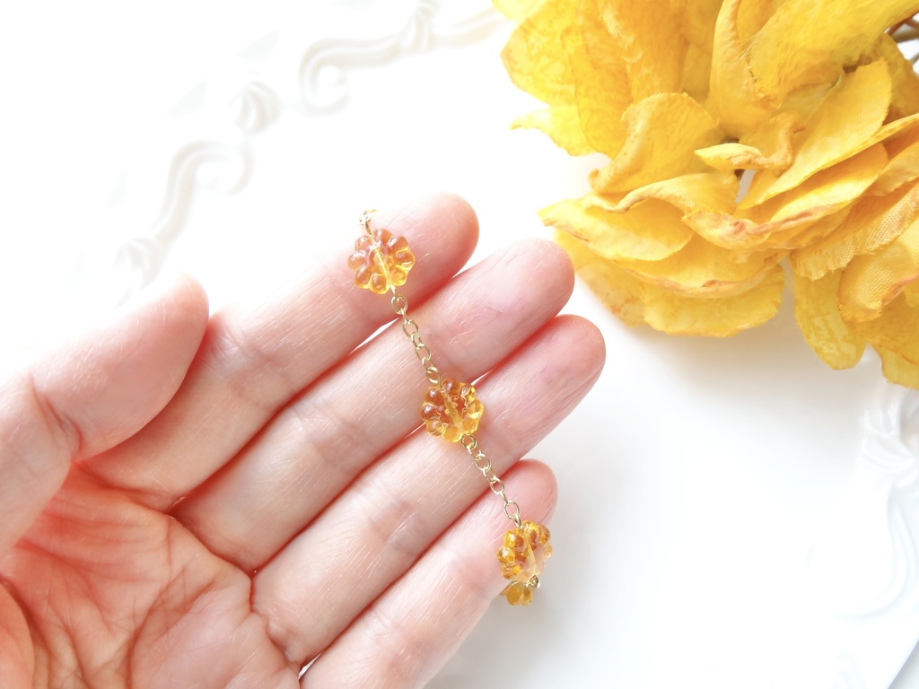 ひなぎくブレスレットーオレンジー