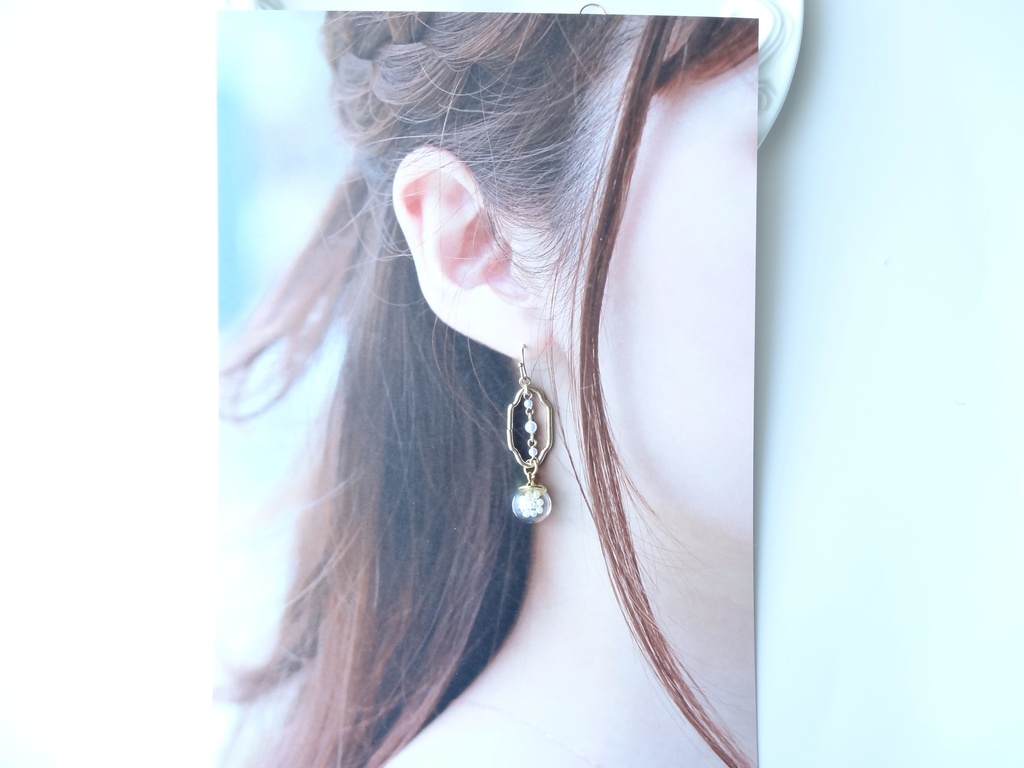 人魚の国の街灯ピアス(イヤリングOK)