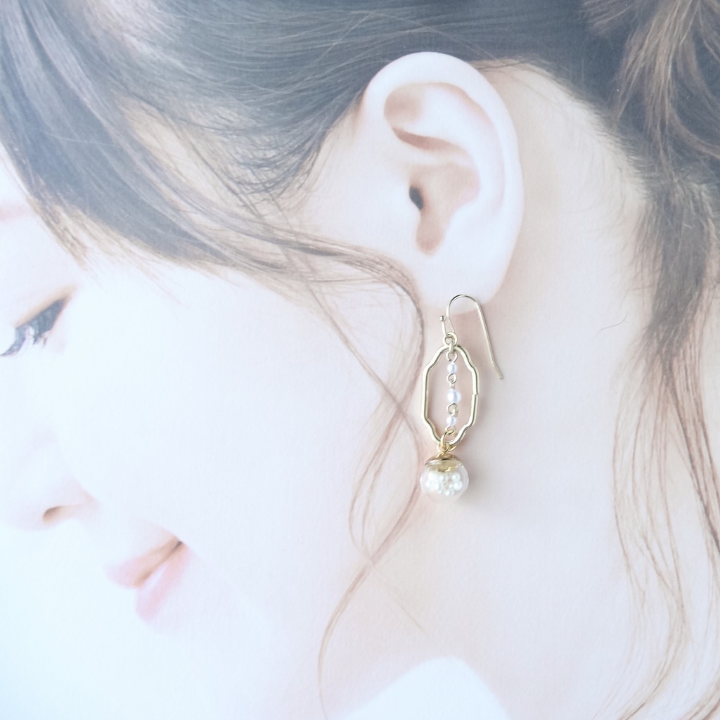 人魚の国の街灯ピアス(イヤリングOK)