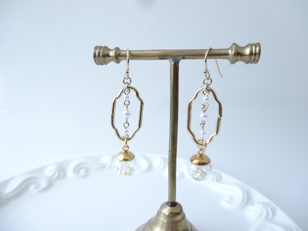 人魚の国の街灯ピアス(イヤリングOK)