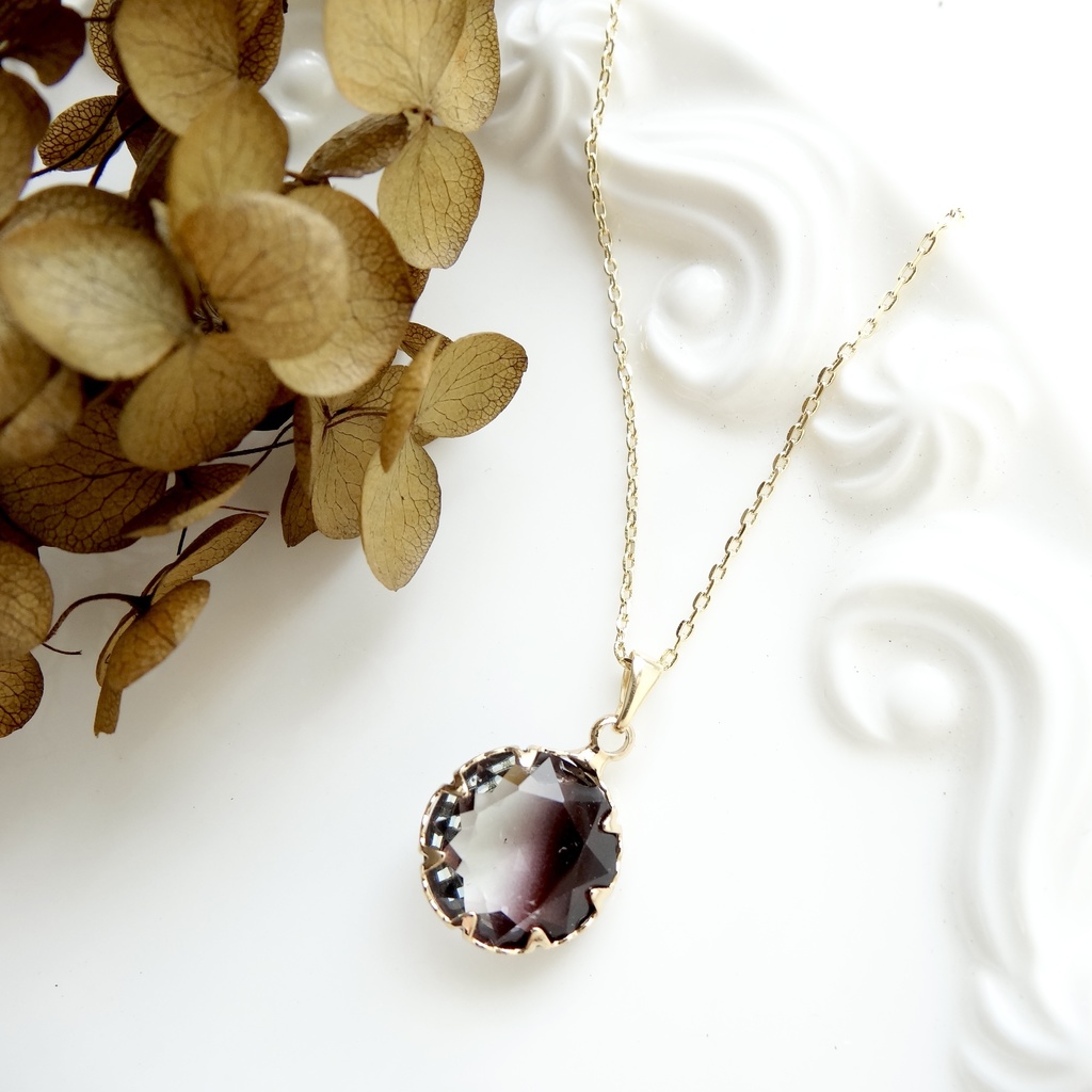 秋色グラデーションネックレス