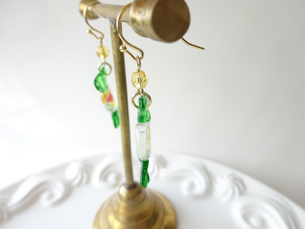 ガラス製・レトロキャンディーE