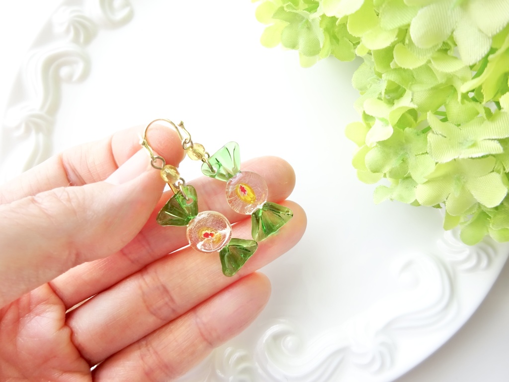 ガラス製・レトロキャンディーE