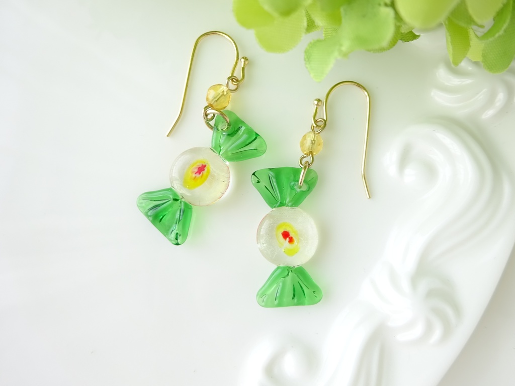 ガラス製・レトロキャンディーE