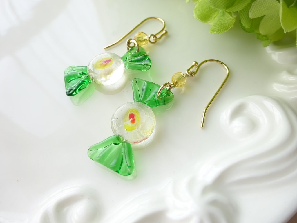 ガラス製・レトロキャンディーE