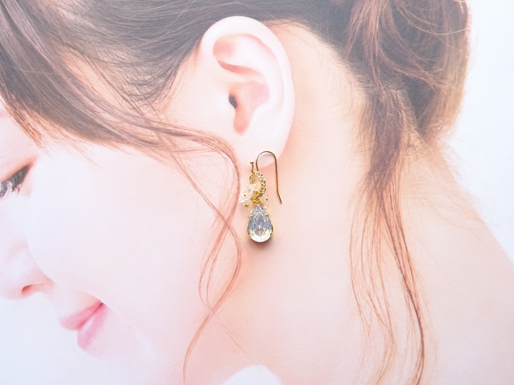 サマーデイライト・ピアス(イヤリングOK)