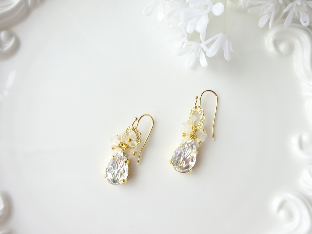 サマーデイライト・ピアス(イヤリングOK)